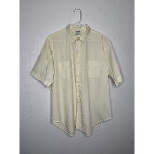 Vintage 60s Arrow Decton Sanforized Button Shirt Broadcloth 17.5 XL Made In USA